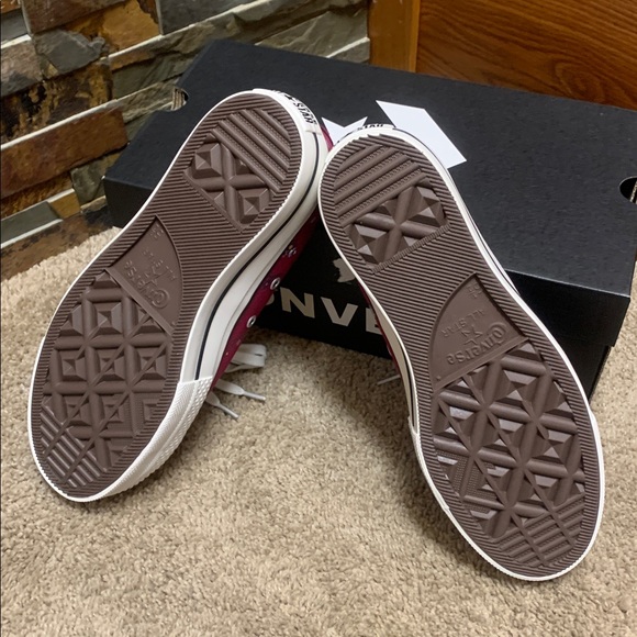 Converse raspberry deep ' Pink Floral Sneakers - Picture 5 of 5